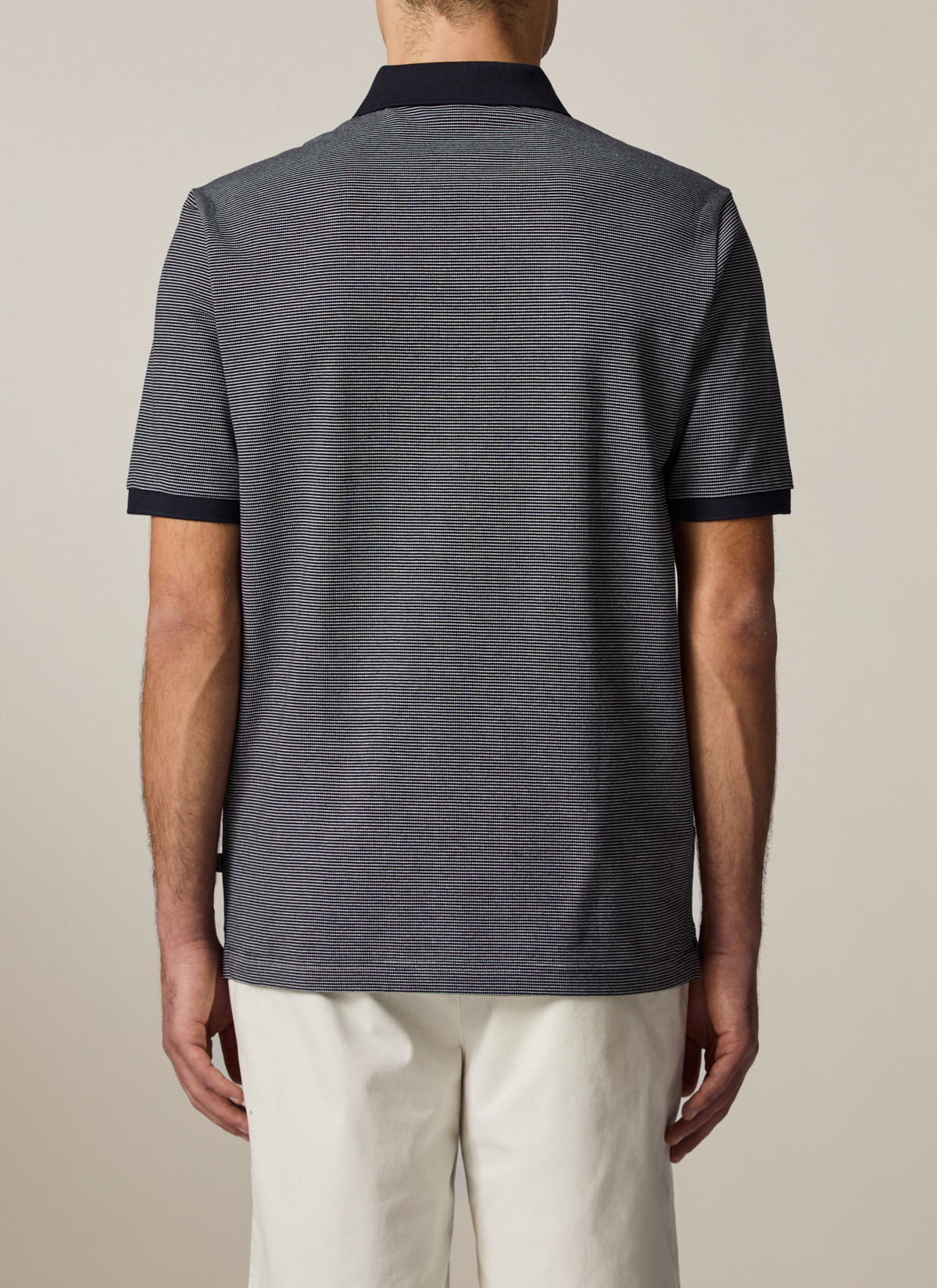 Poloshirt, Navy Rückansicht