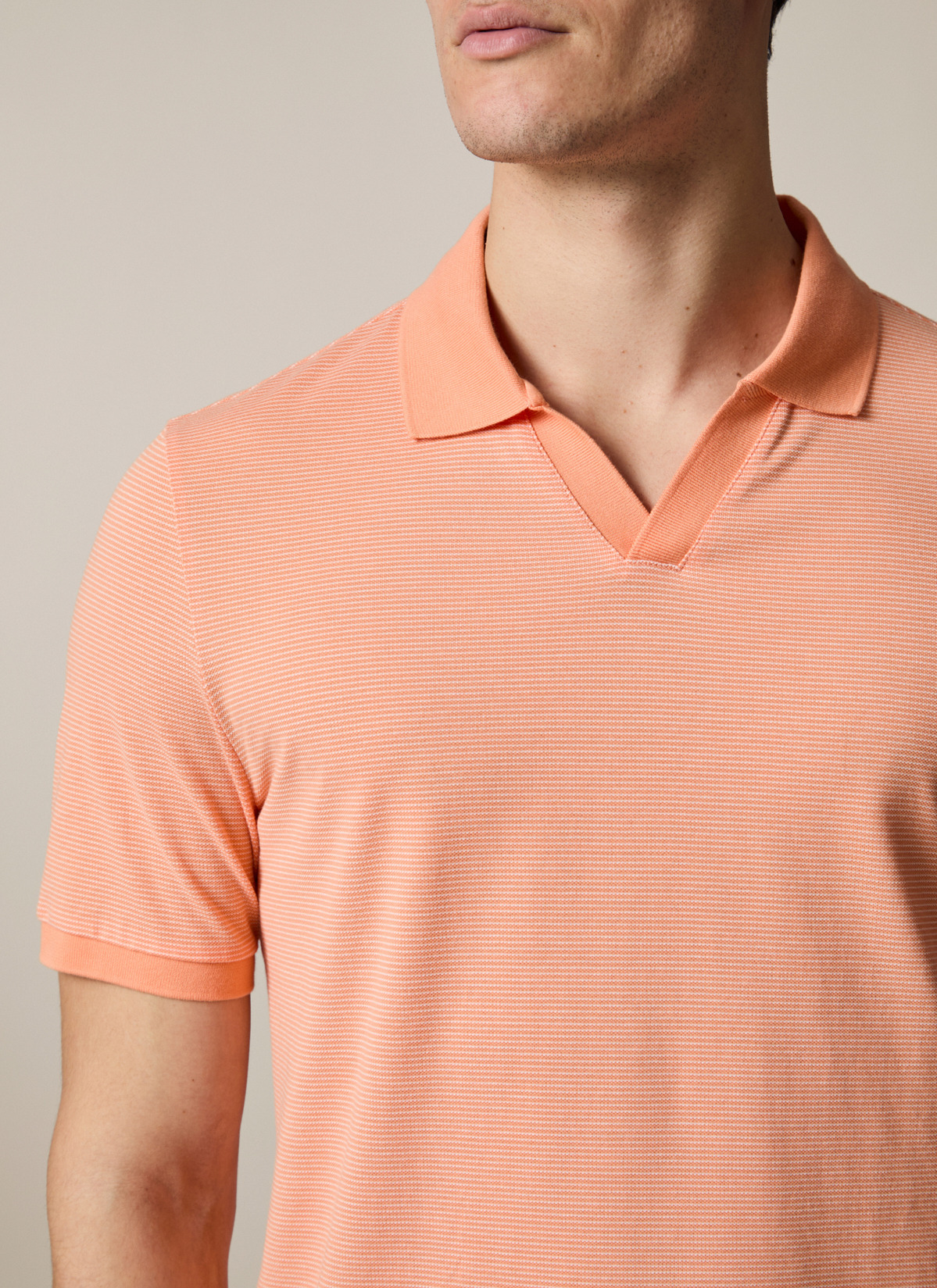 Poloshirt, Fresh Papaya Detailansicht 1
