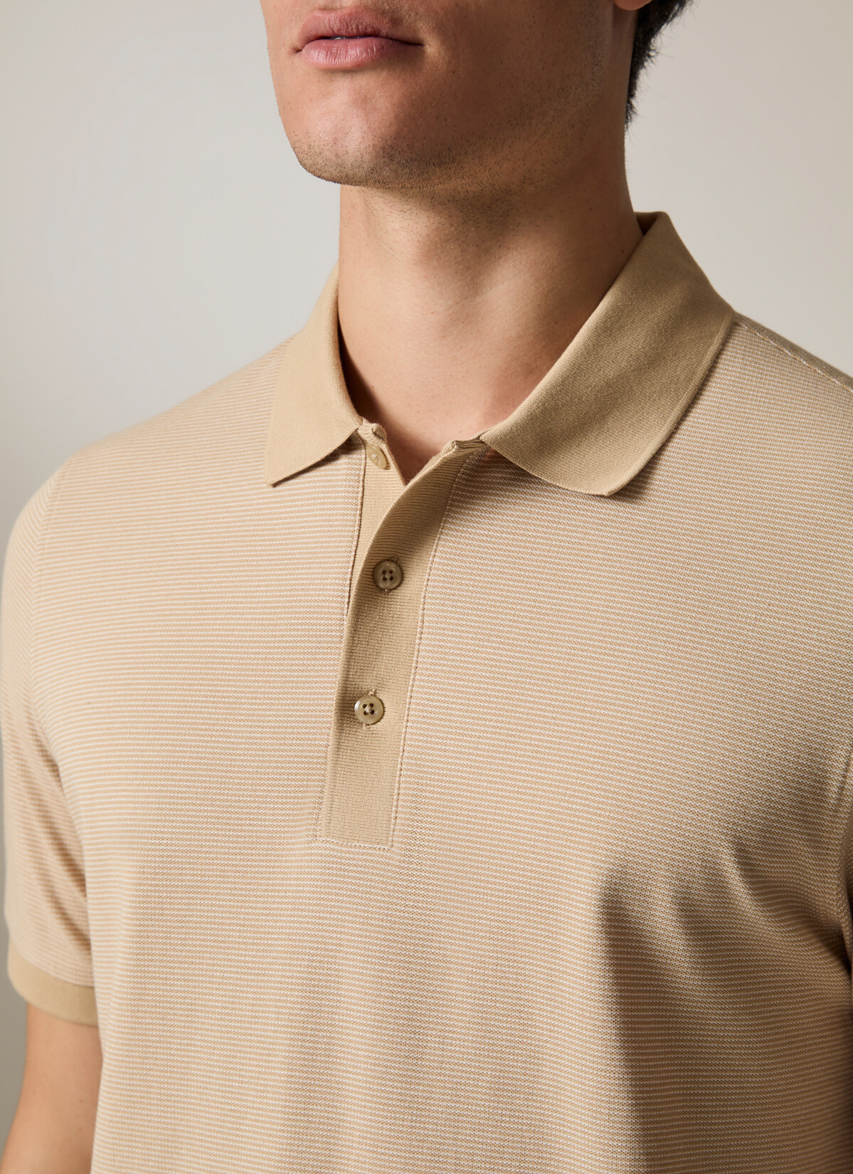 Poloshirt, Iced Coffee Detailansicht 2