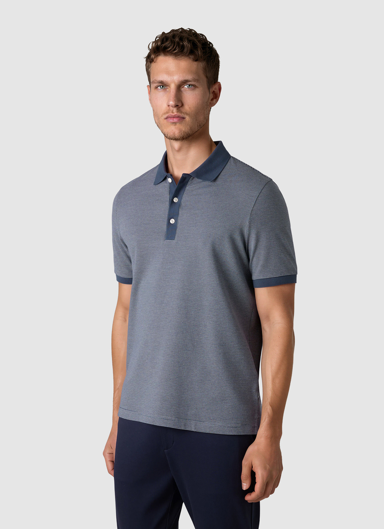 PoloshirtDawn Blue Frontansicht