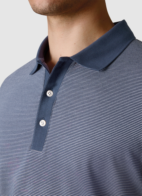 Poloshirt Dawn Blue Frontansicht