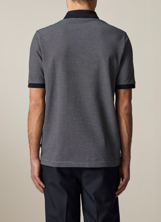 Poloshirt Marine Frontansicht