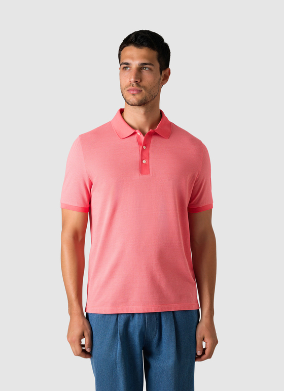 Poloshirt Shiny Flamingo Frontansicht