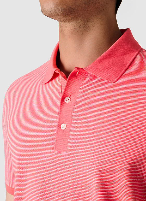 Poloshirt Shiny Flamingo Frontansicht