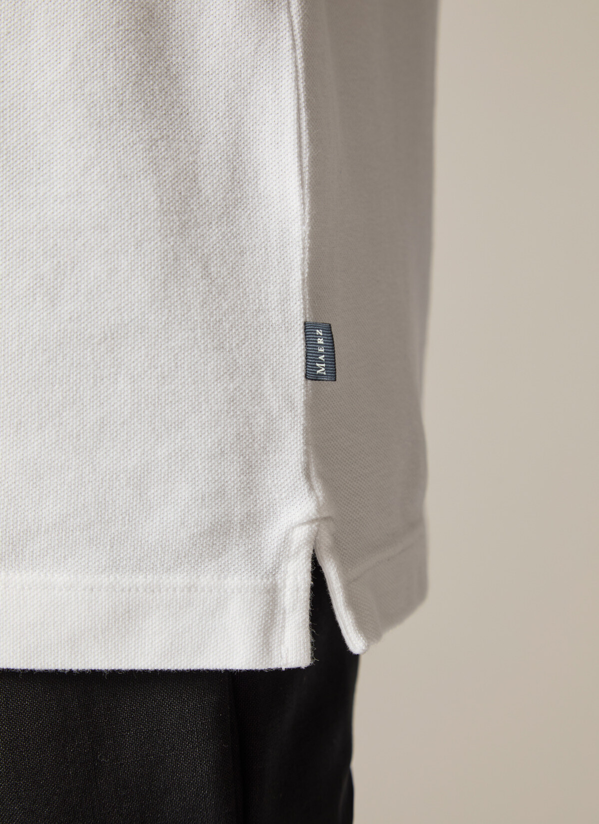Poloshirt, Pure White Detailansicht 2