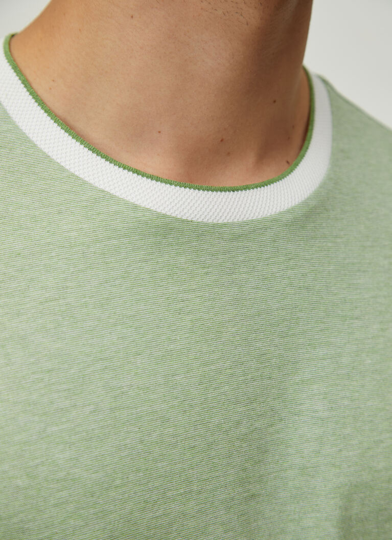 T-Shirt Rundhals 1/2 Arm, Mochi Green Detailansicht 2