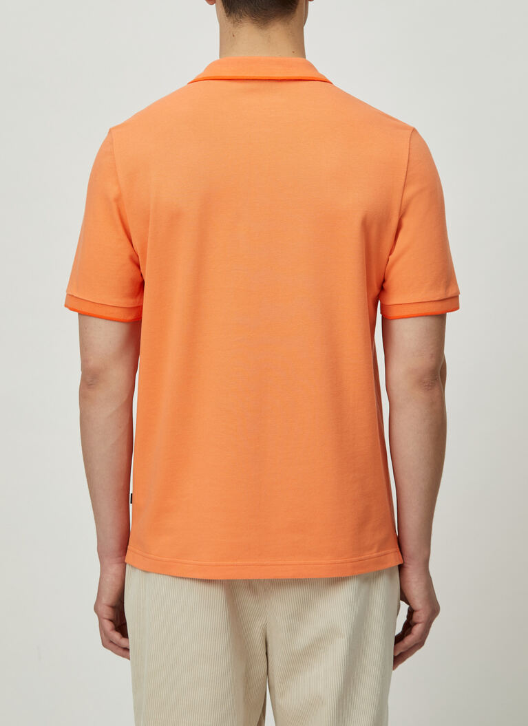 Poloshirt, Tangerine Rückansicht