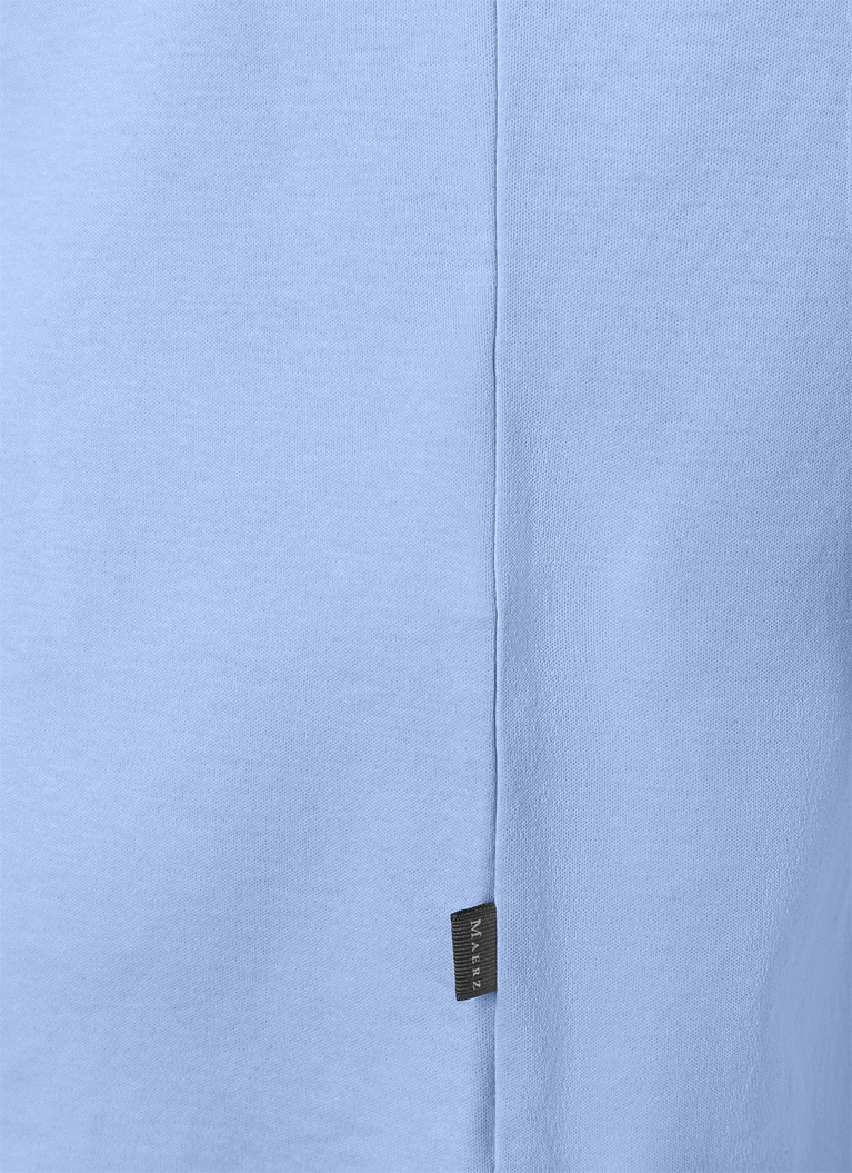 Poloshirt, Knopf 1/2 Arm, Water Blue Detailansicht 1
