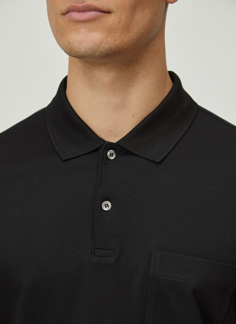 Poloshirt, Black Detailansicht 2