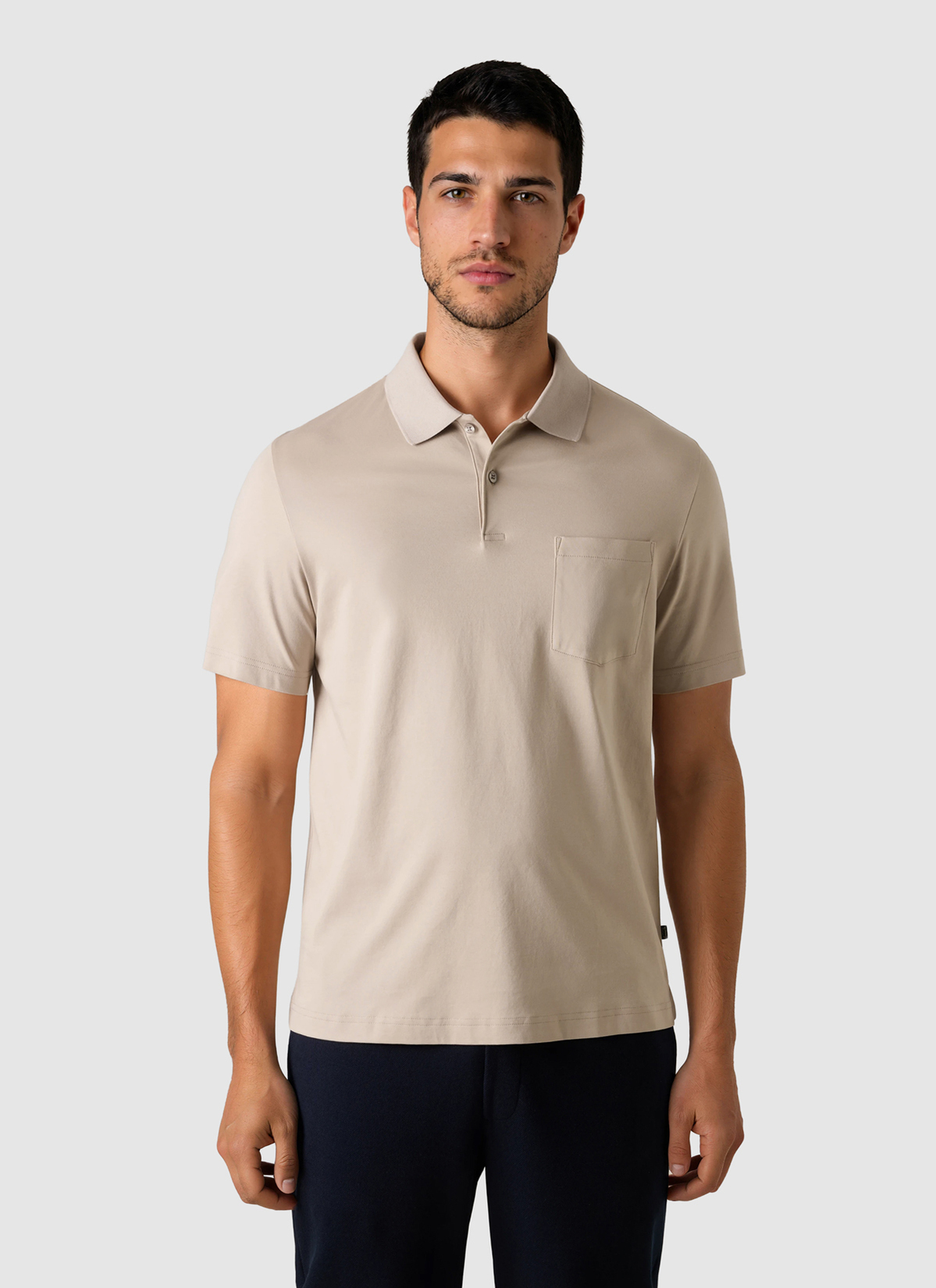 Poloshirt, Frappuccino Frontansicht