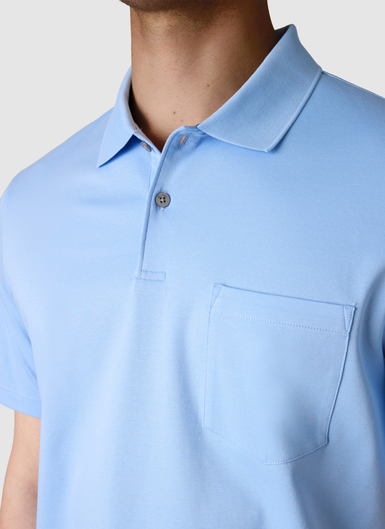 Poloshirt Blue Sky Frontansicht