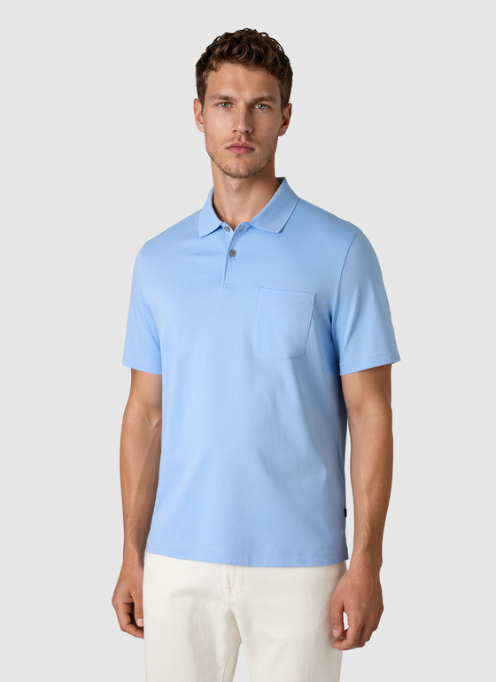 Poloshirt Blue Sky Frontansicht