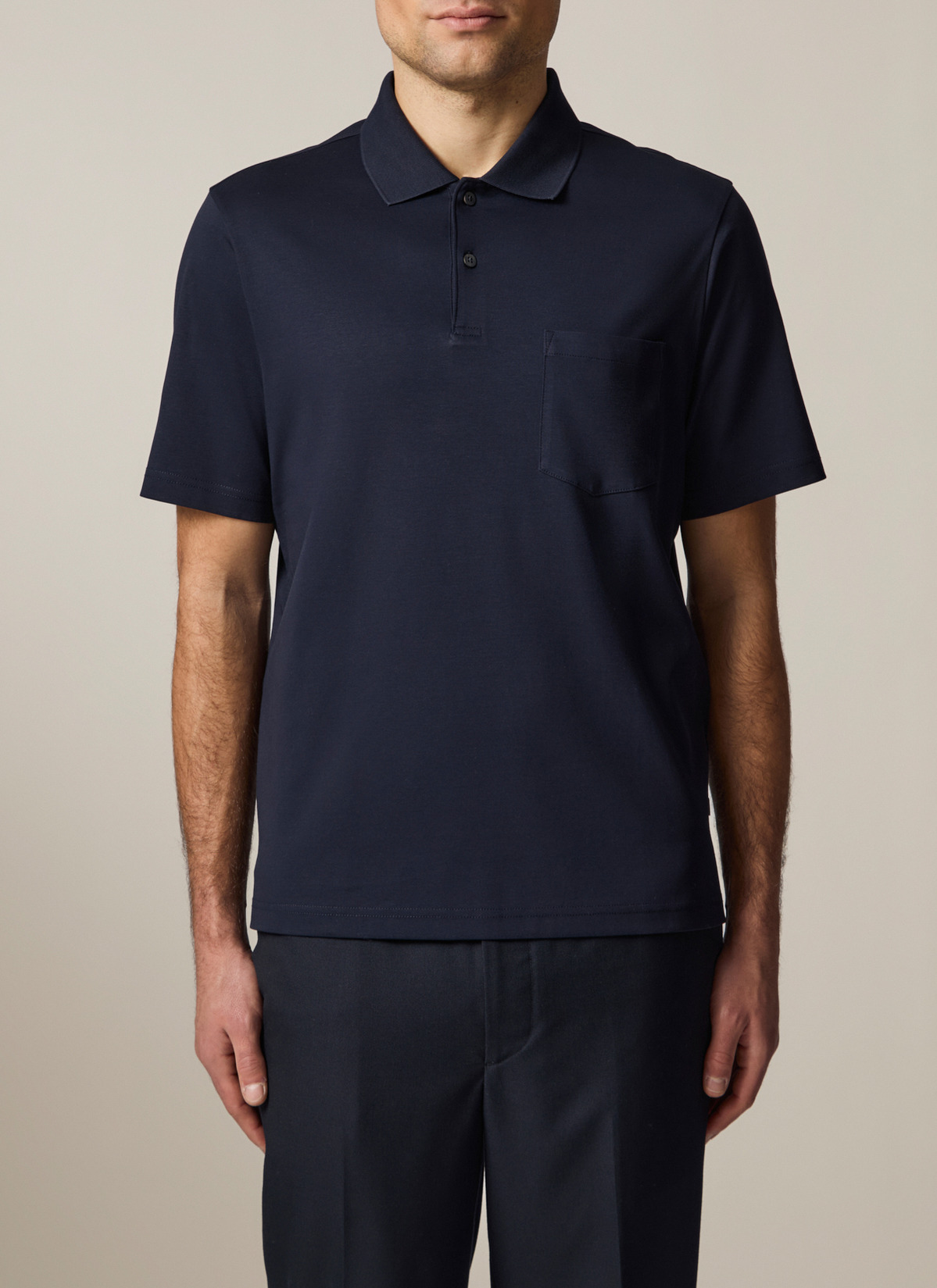 Poloshirt, Navy Detailansicht 1