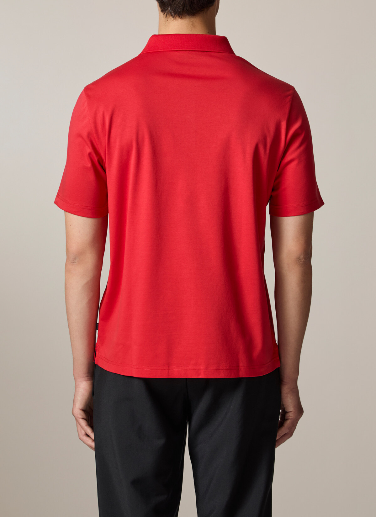 Poloshirt, Sangria Rückansicht