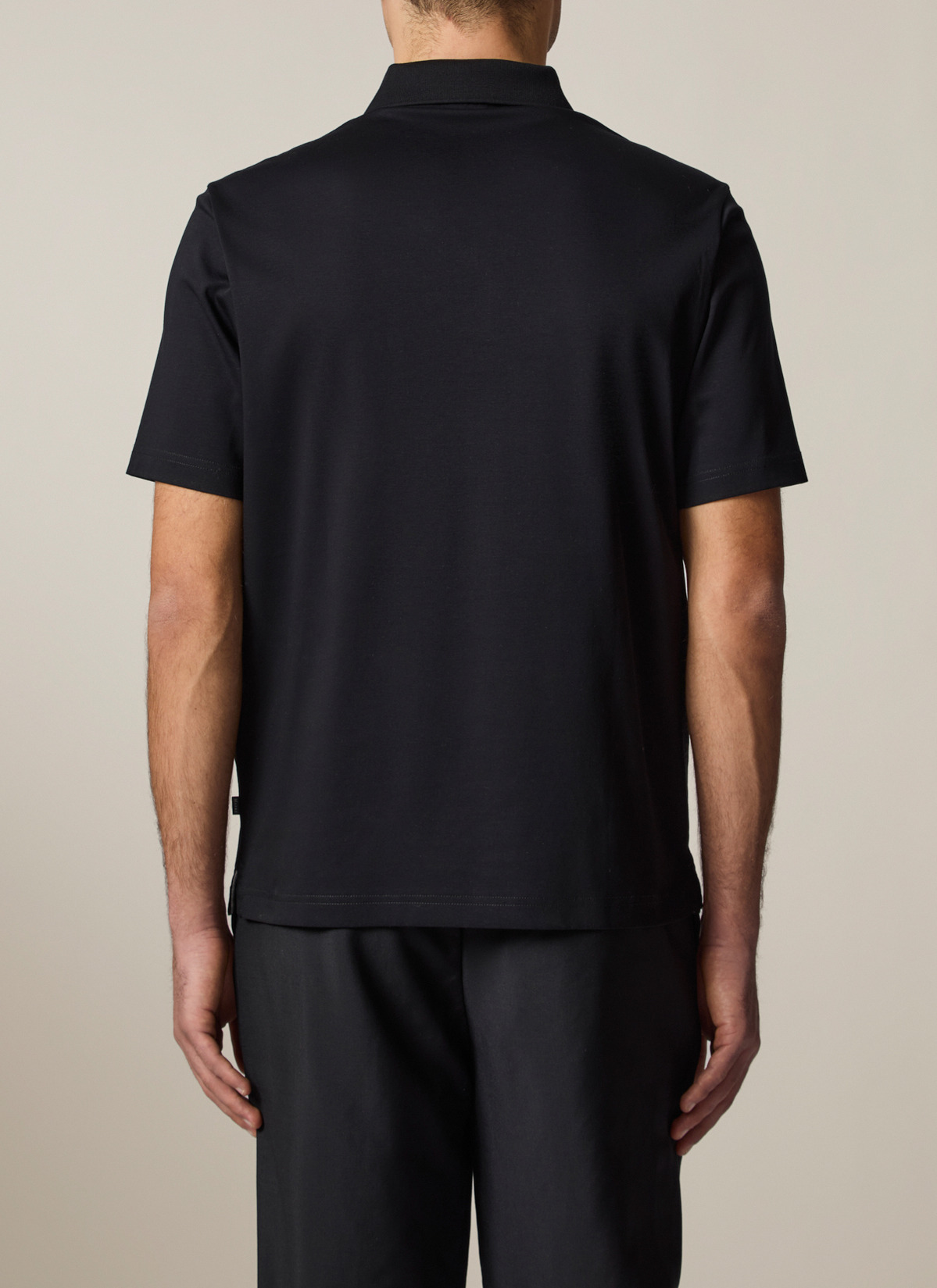 Poloshirt, Black Rückansicht