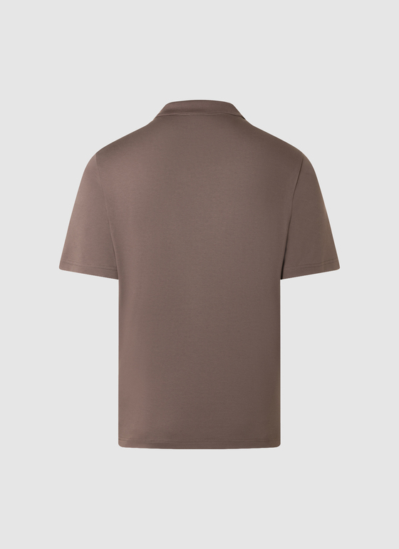 Poloshirt Pale Brown Frontansicht