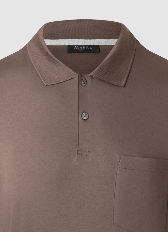 Poloshirt Pale Brown Frontansicht