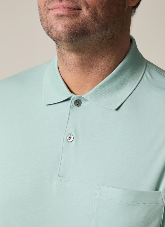 Poloshirt Iced Mint Frontansicht