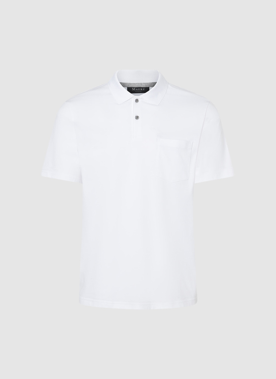 Poloshirt Pure White Frontansicht