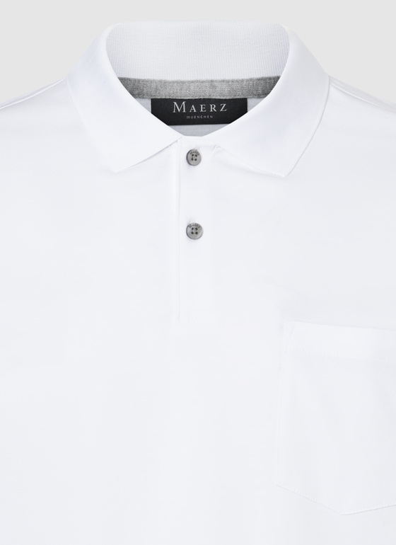 Poloshirt Pure White Frontansicht
