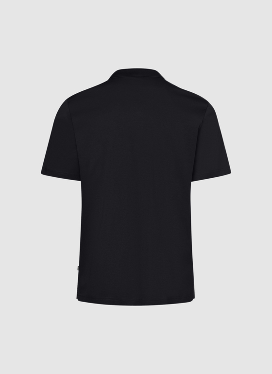 Poloshirt Black Frontansicht