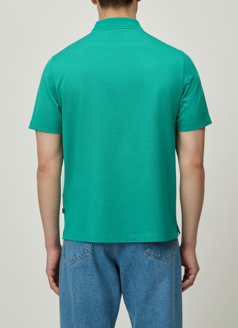 Shirt Polohemd, Knopf 1/2 Arm, Herbal Candy Rückansicht
