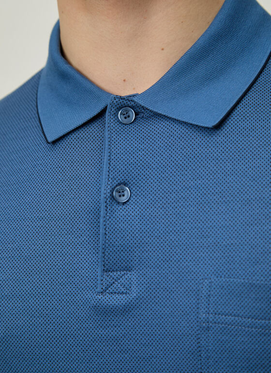 Shirt Polohemd, Knopf 1/2 Arm Blue Grape Frontansicht