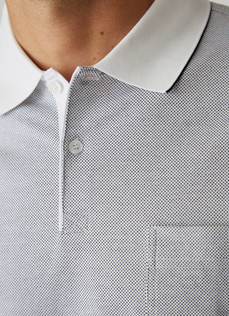 Shirt Polohemd, Pure White Detailansicht 2