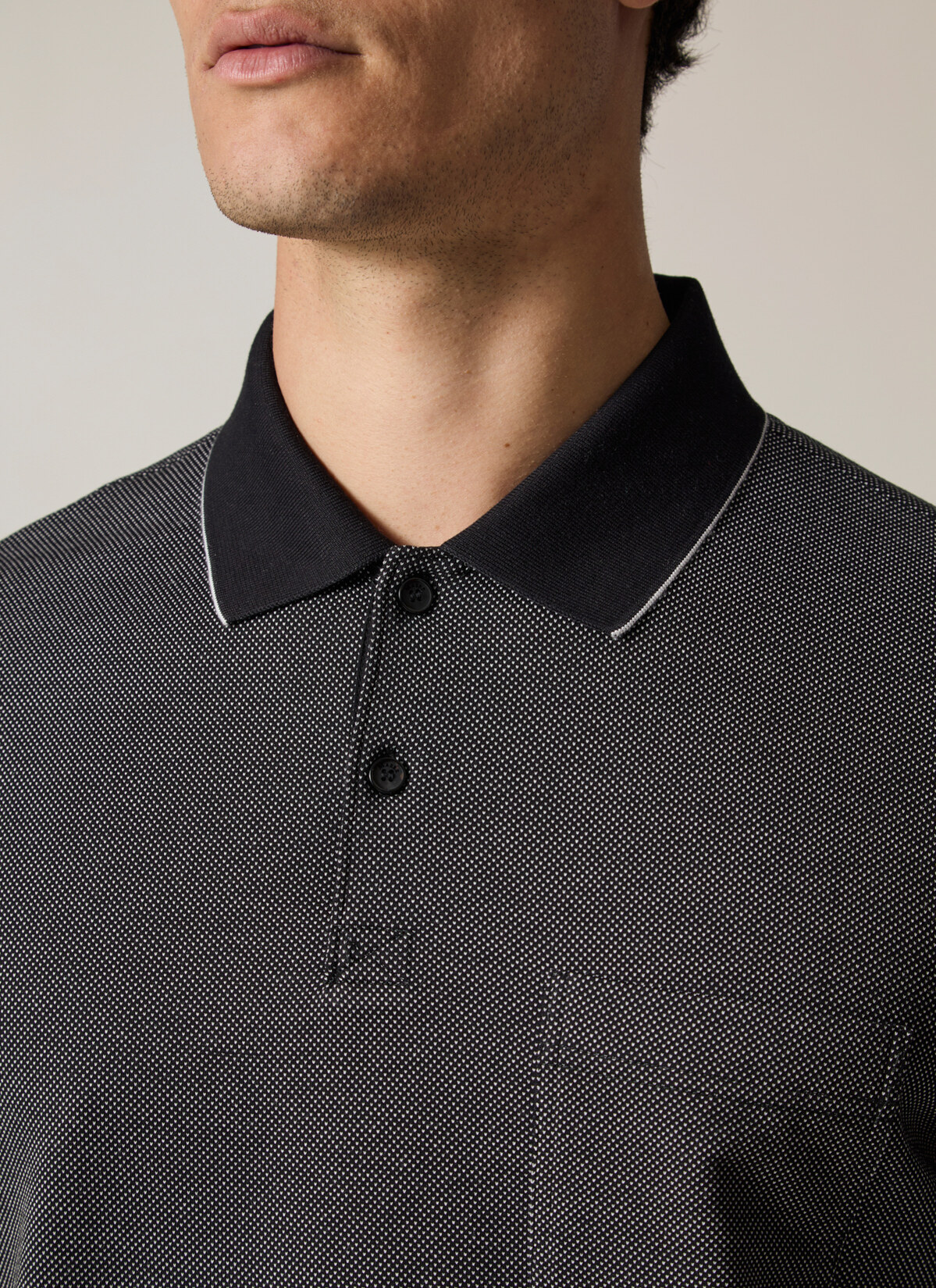 Shirt Polohemd, Black Detailansicht 2