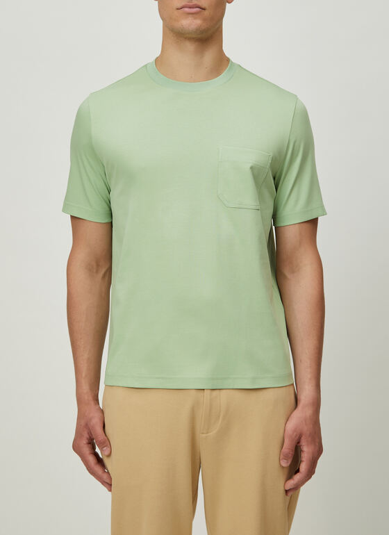 T-Shirt Rundhals 1/2 Arm Mochi Green Frontansicht