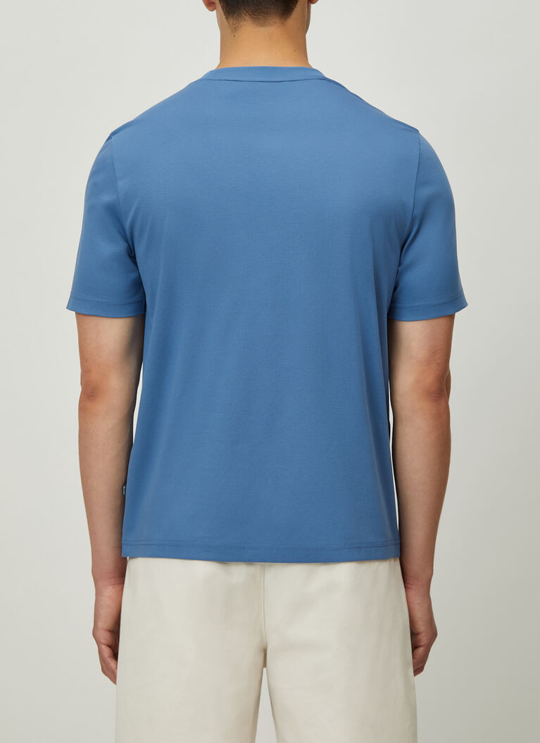 T-Shirt Rundhals 1/2 Arm, Blue Grape Rückansicht