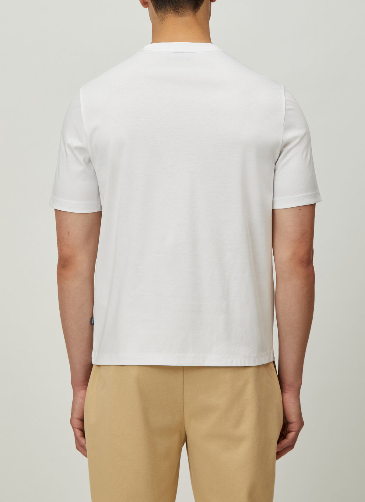 T-Shirt Rundhals 1/2 Arm, Pure White Rückansicht
