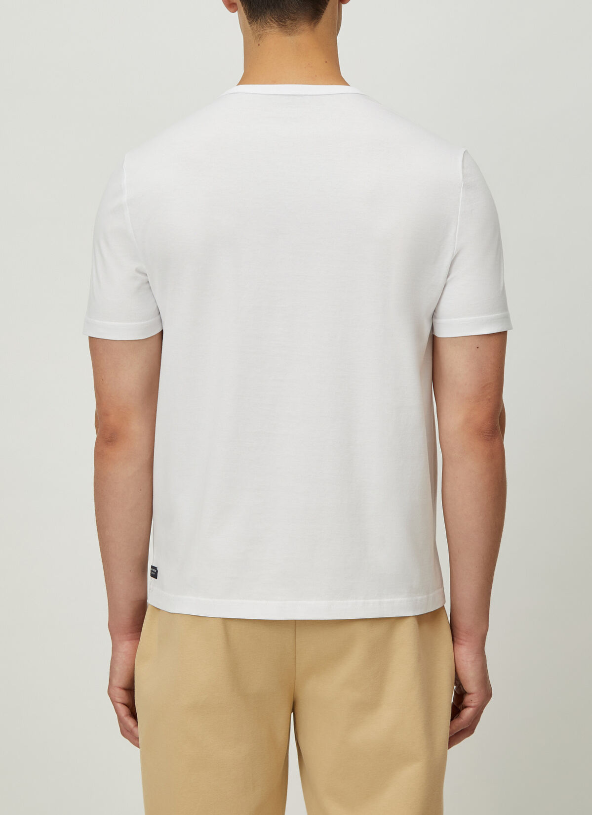 T-Shirt Rundhals 1/2 Arm, Pure White Rückansicht