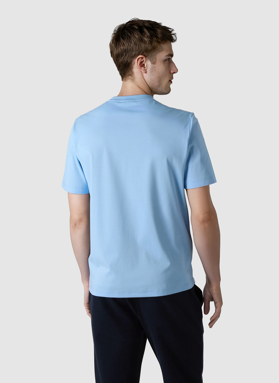 T-Shirt Rundhals 1/2 Arm Blue Sky Frontansicht