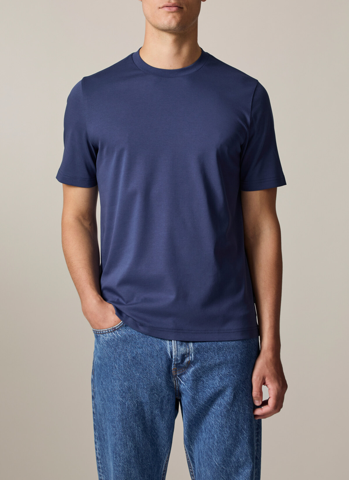 T-Shirt Rundhals 1/2 Arm, Deep Sea Frontansicht