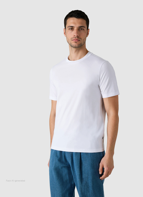 T-Shirt Rundhals 1/2 Arm width=