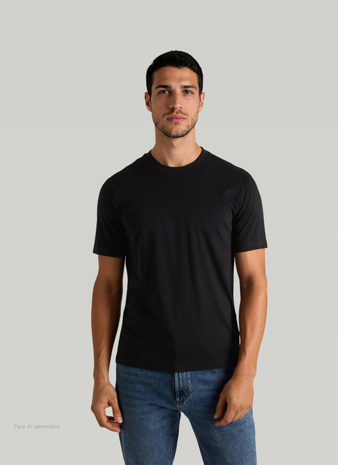 T-Shirt Rundhals 1/2 Arm width=