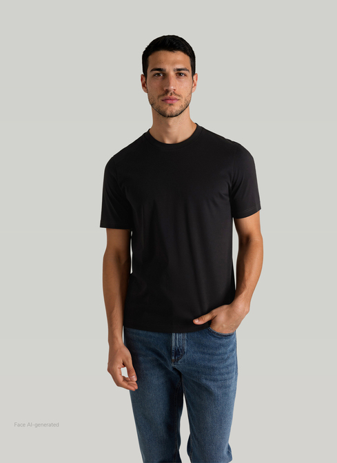 T-Shirt Rundhals 1/2 Arm width=