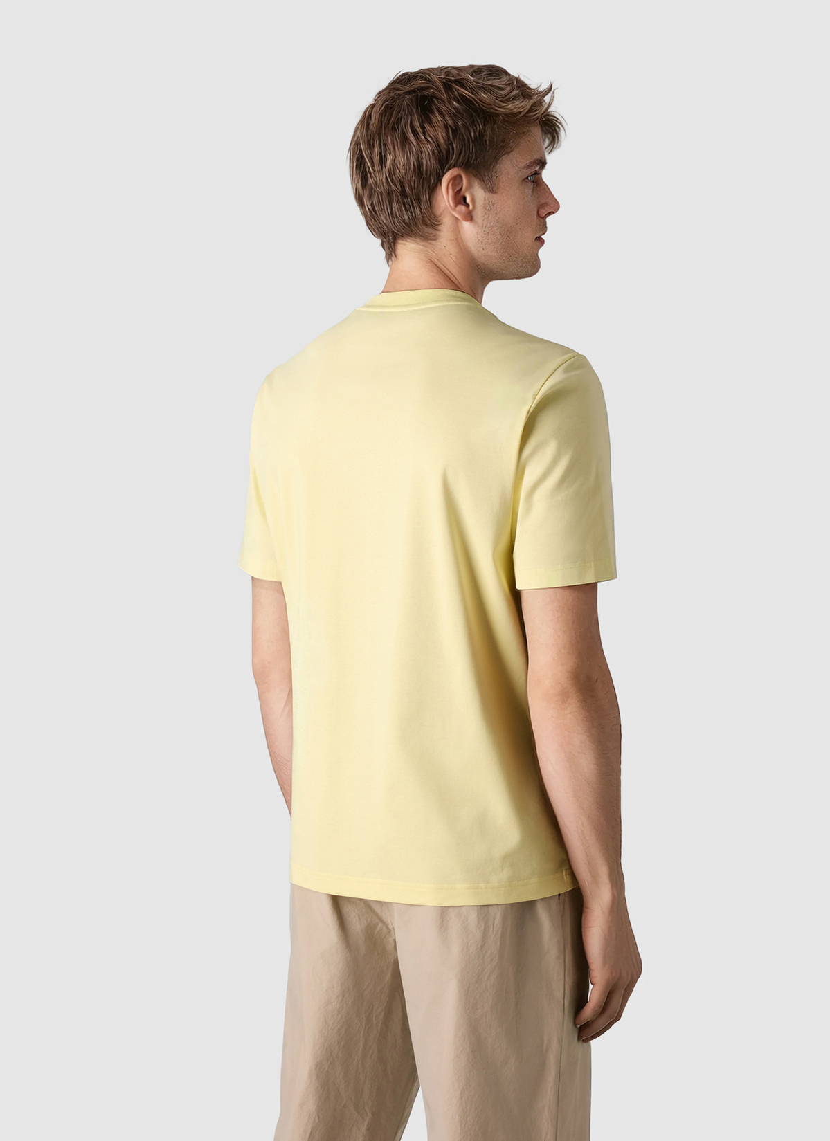 T-Shirt Rundhals 1/2 Arm, Light Yellow Rückansicht