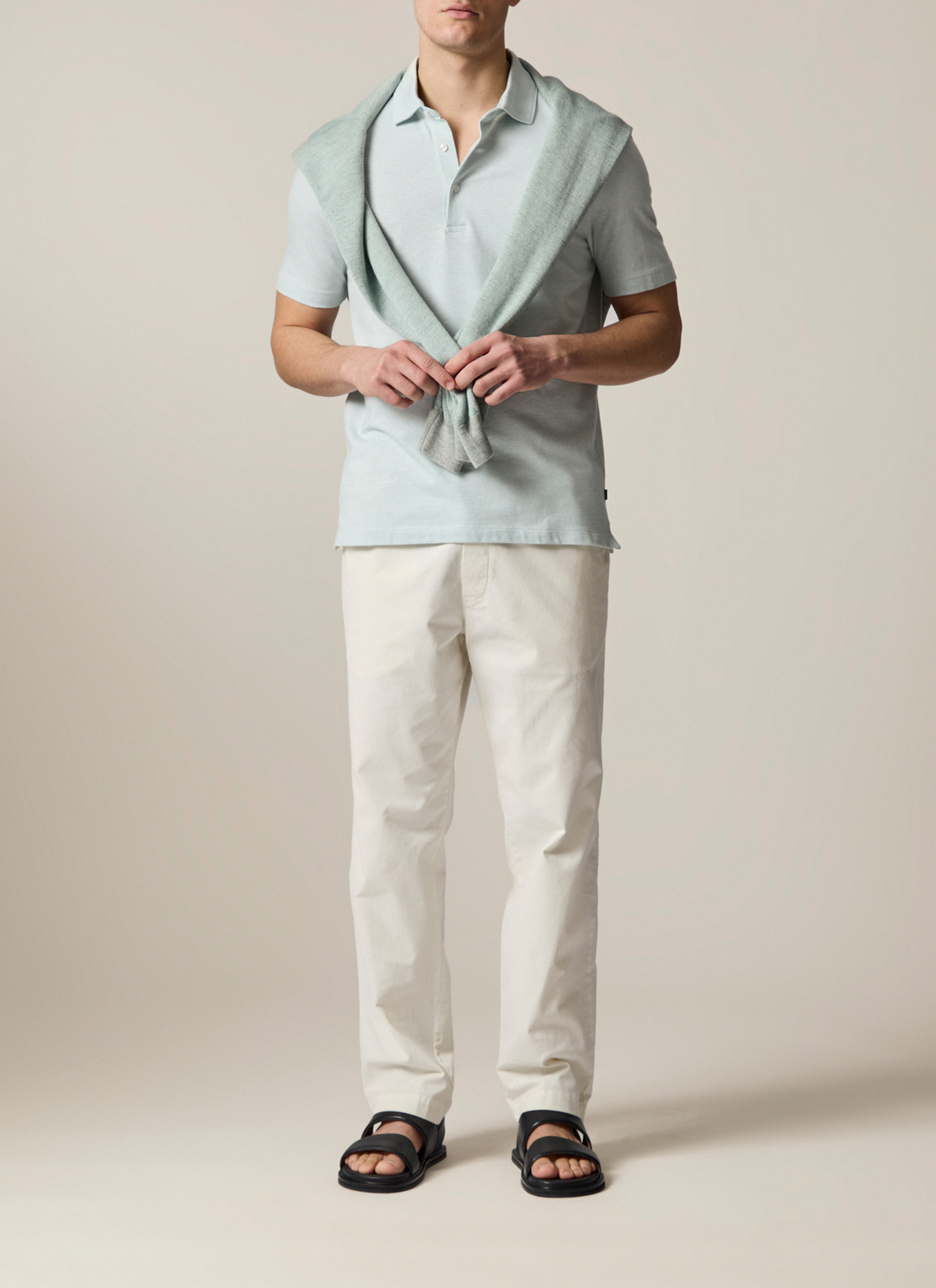 Poloshirt, Iced Mint Detailansicht 2