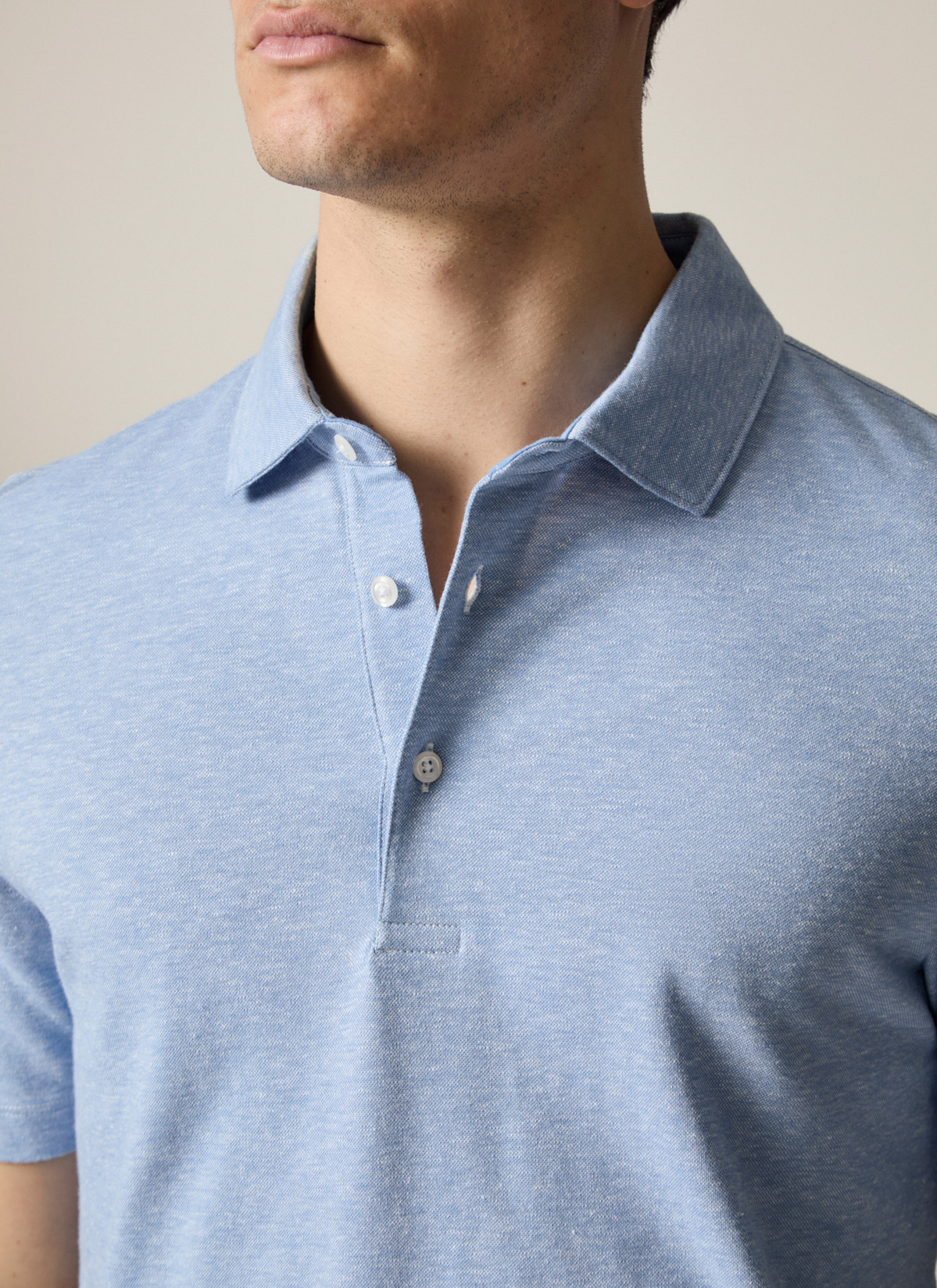 Poloshirt, Shades of Blue Detailansicht 1