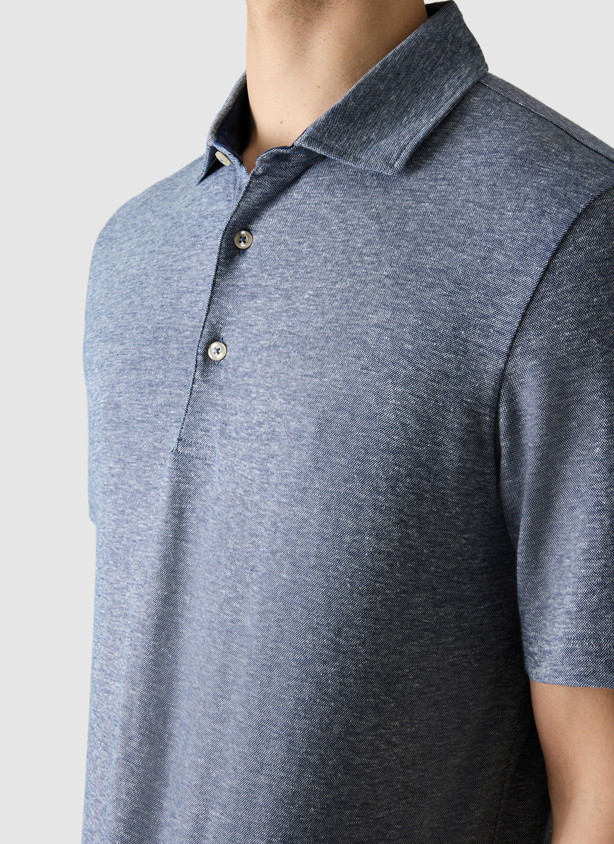 Poloshirt, Navy Detailansicht 1