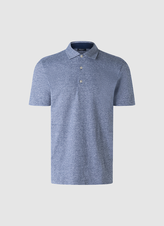 Poloshirt Navy Frontansicht