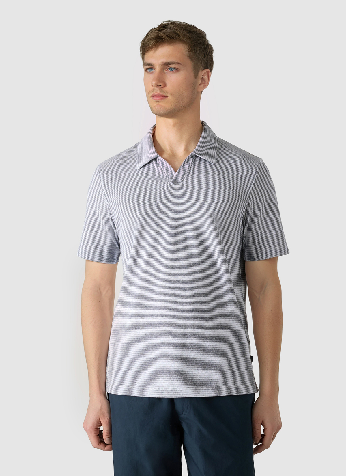 Poloshirt, Navy Detailansicht 2