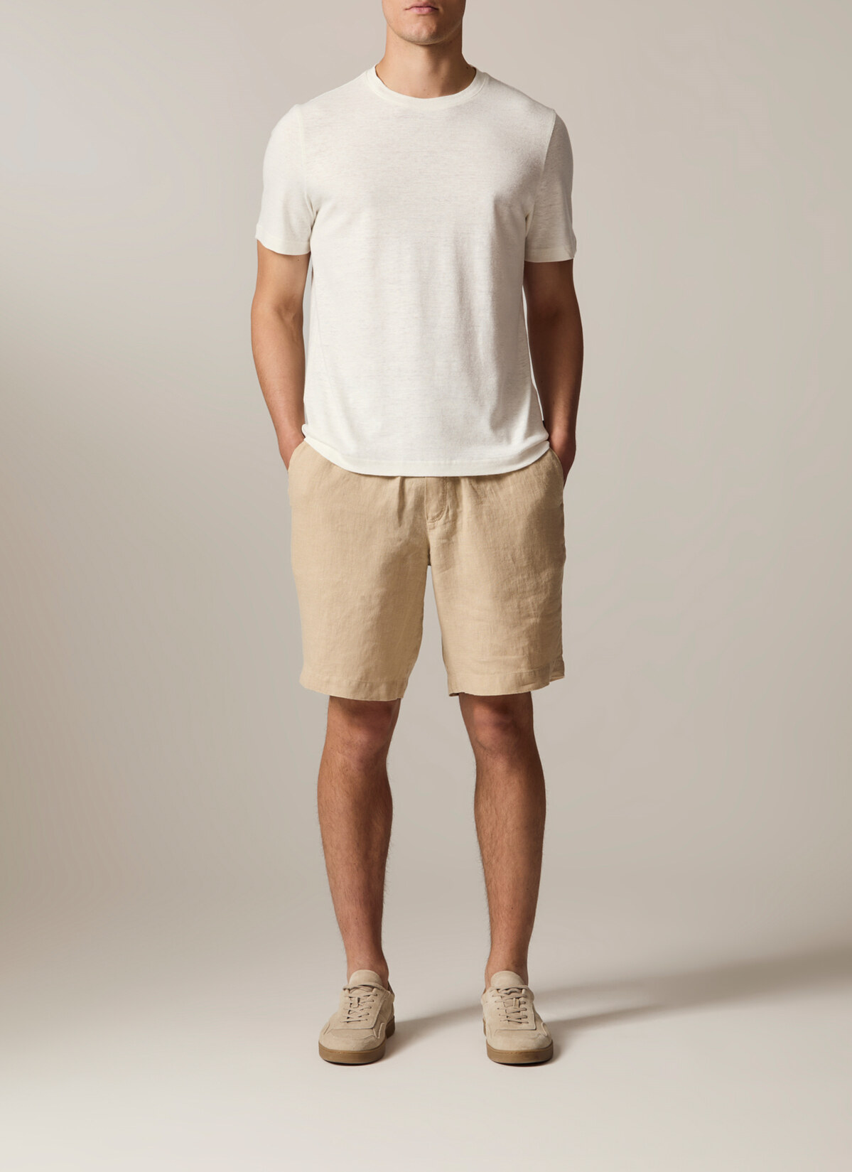T-Shirt Rundhals 1/2 Arm, Pure White Detailansicht 2