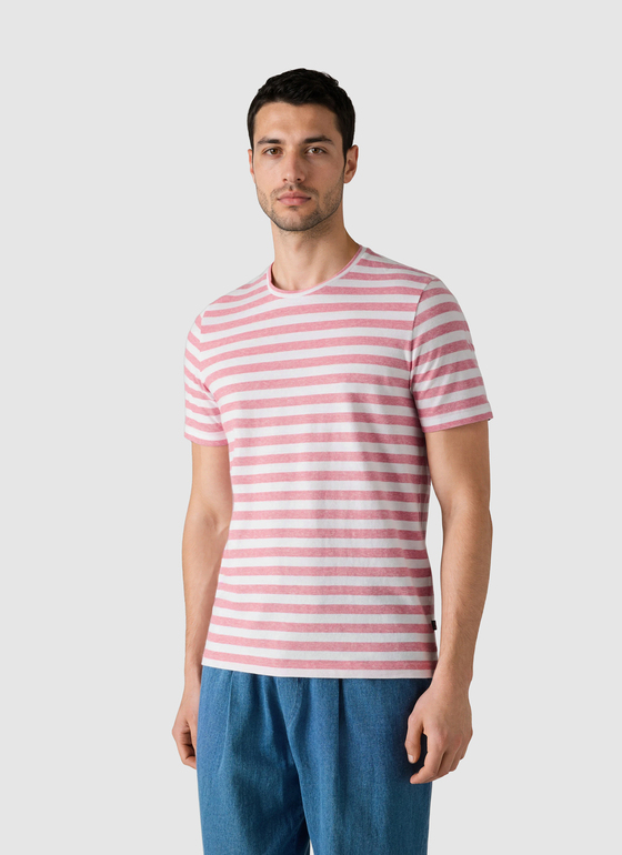 T-Shirt Rundhals 1/2 Arm Shiny Flamingo Frontansicht