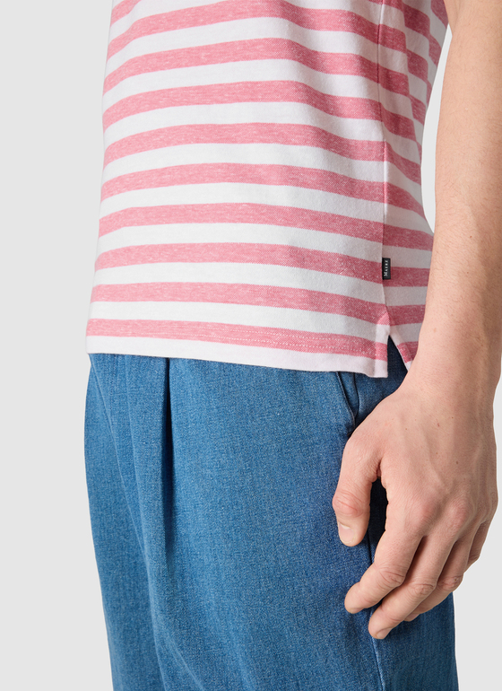 T-Shirt Rundhals 1/2 Arm Shiny Flamingo Frontansicht