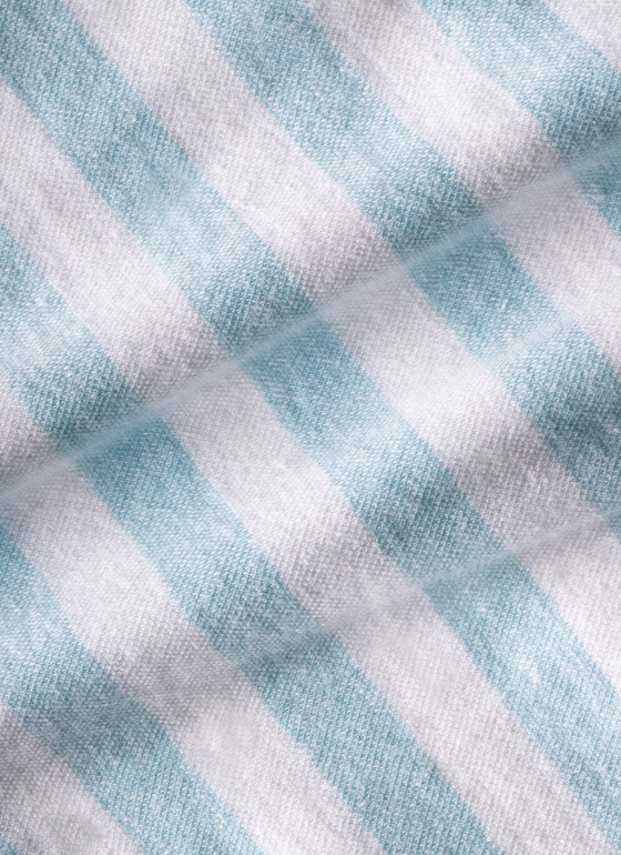 T-Shirt Rundhals 1/2 Arm Bright Aqua Frontansicht