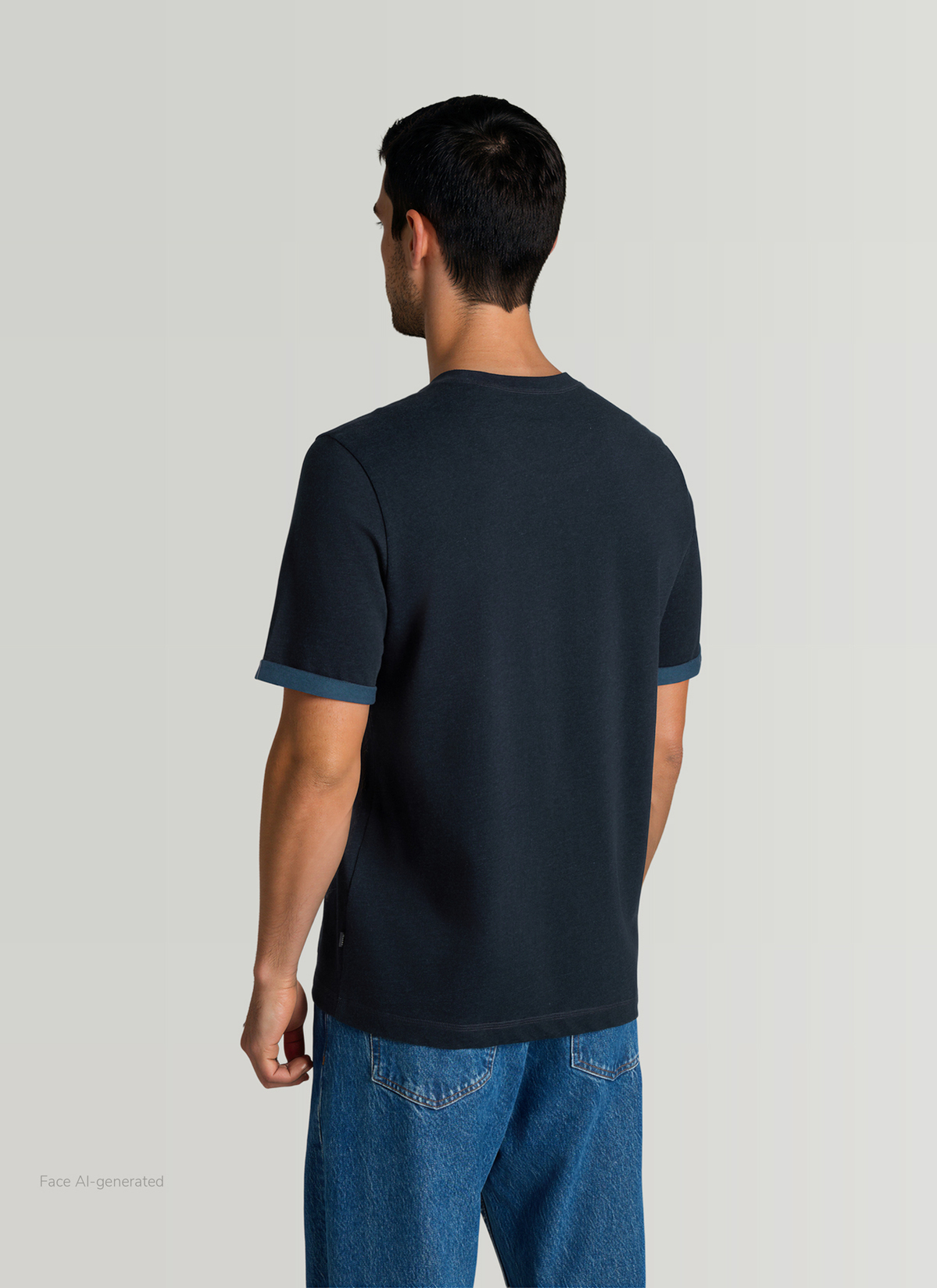 T-Shirt Rundhals 1/2 Arm, Night Sky Rückansicht