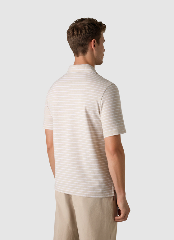 Poloshirt Light Almond Frontansicht